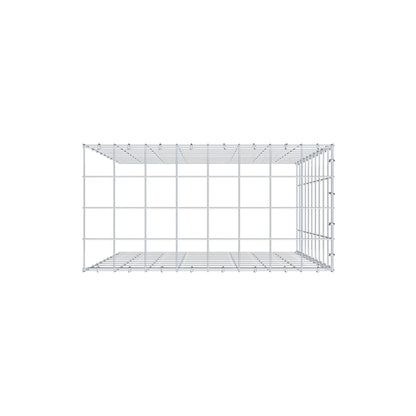 Type 4 oplegkorf 100 cm x 80 cm x 40 cm (L x H x D), maaswijdte 10 cm x 10 cm, C-ring
