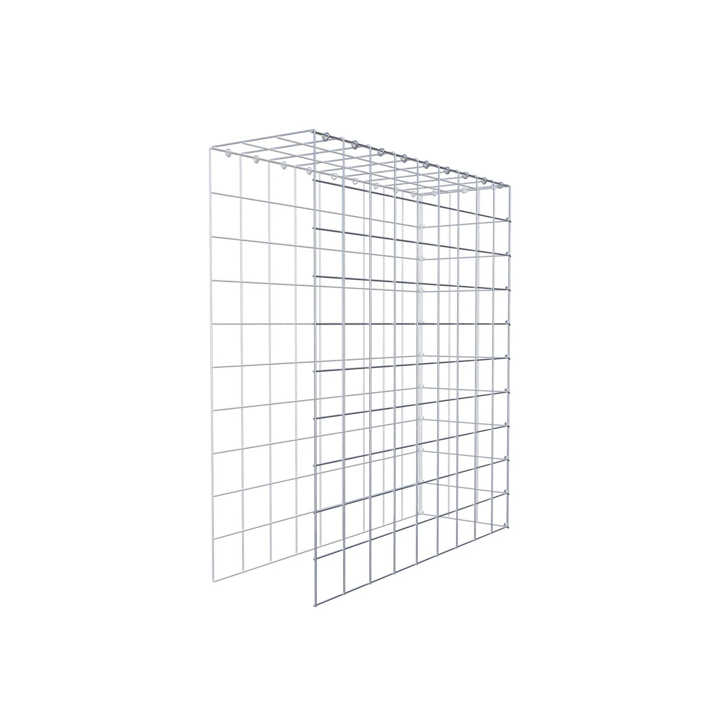 Monteret gabion type 4 100 cm x 90 cm x 30 cm (L x H x D), maskestørrelse 10 cm x 10 cm, C-ring