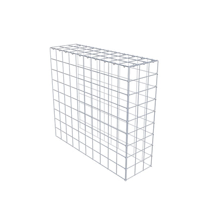 Monteret gabion type 4 100 cm x 90 cm x 30 cm (L x H x D), maskestørrelse 10 cm x 10 cm, C-ring