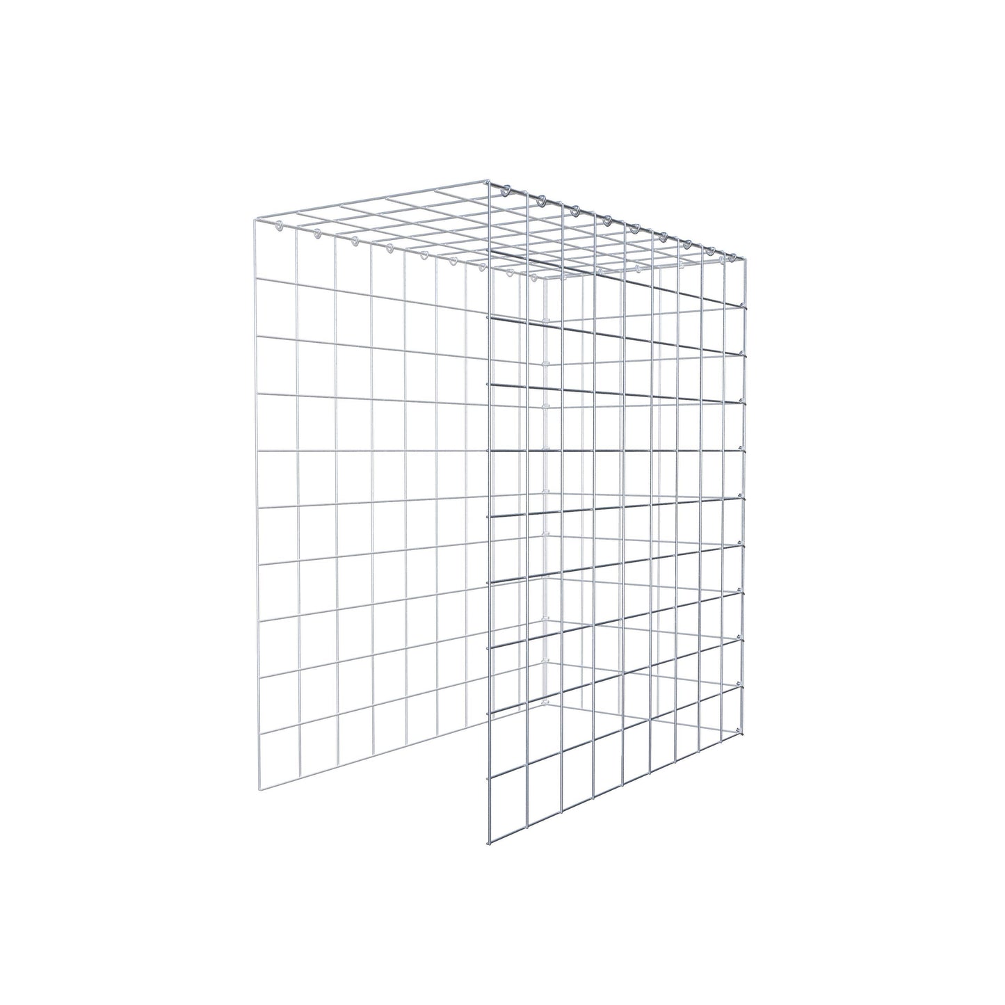 Extra gabion typ 4 100 cm x 90 cm x 50 cm (L x H x D), maskstorlek 10 cm x 10 cm, C-ring