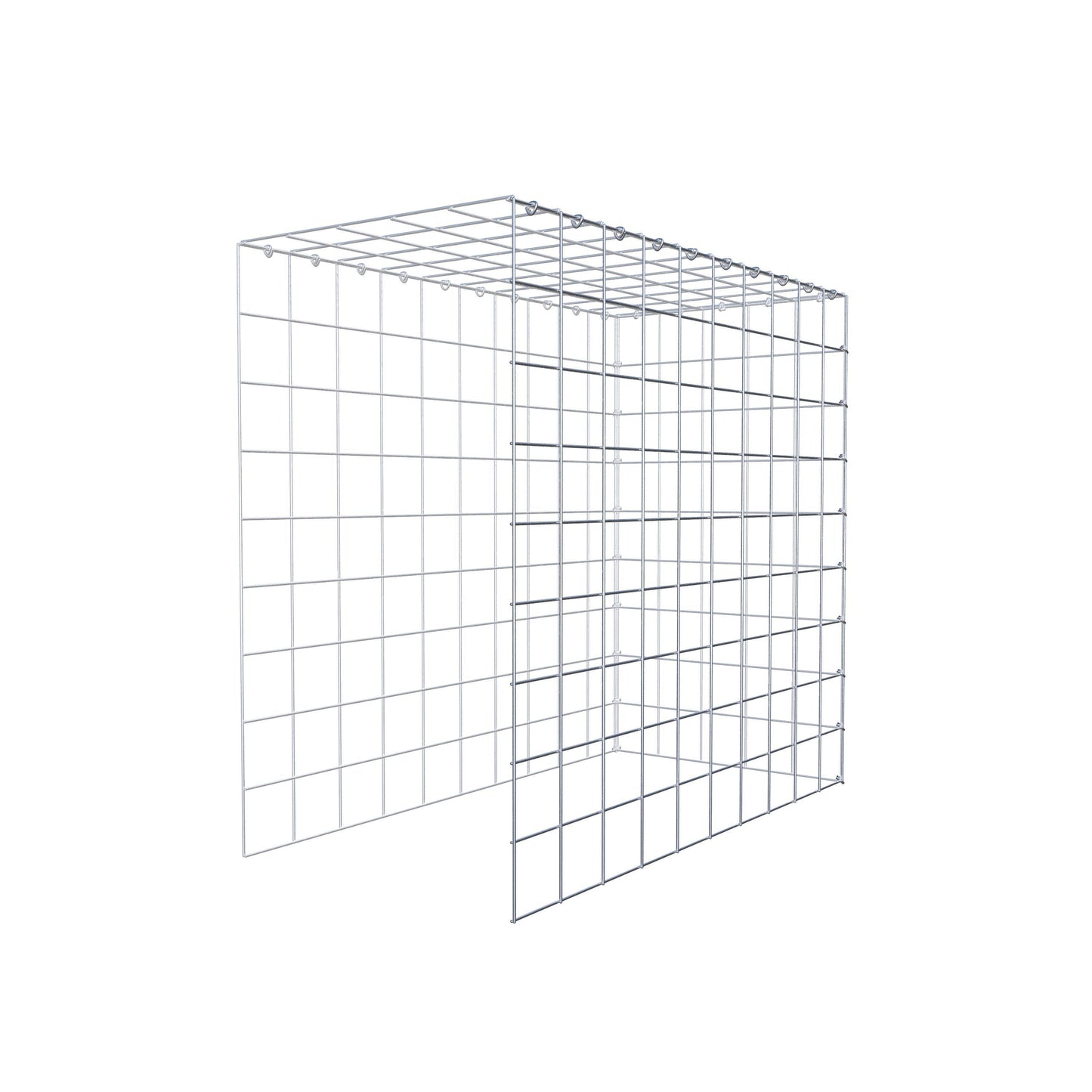 Extra gabion typ 4 100 cm x 90 cm x 50 cm (L x H x D), maskstorlek 10 cm x 10 cm, C-ring
