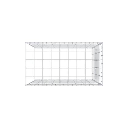 Extra gabion typ 4 100 cm x 90 cm x 50 cm (L x H x D), maskstorlek 10 cm x 10 cm, C-ring