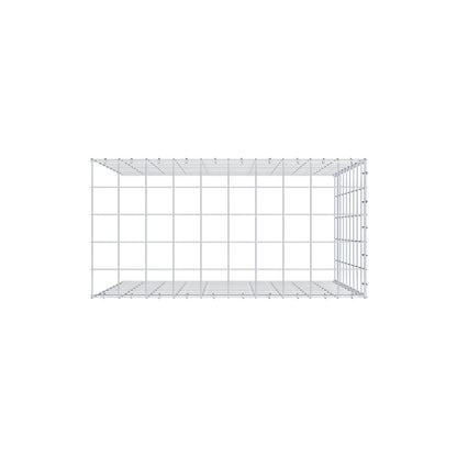 Extra gabion typ 4 100 cm x 90 cm x 50 cm (L x H x D), maskstorlek 10 cm x 10 cm, C-ring