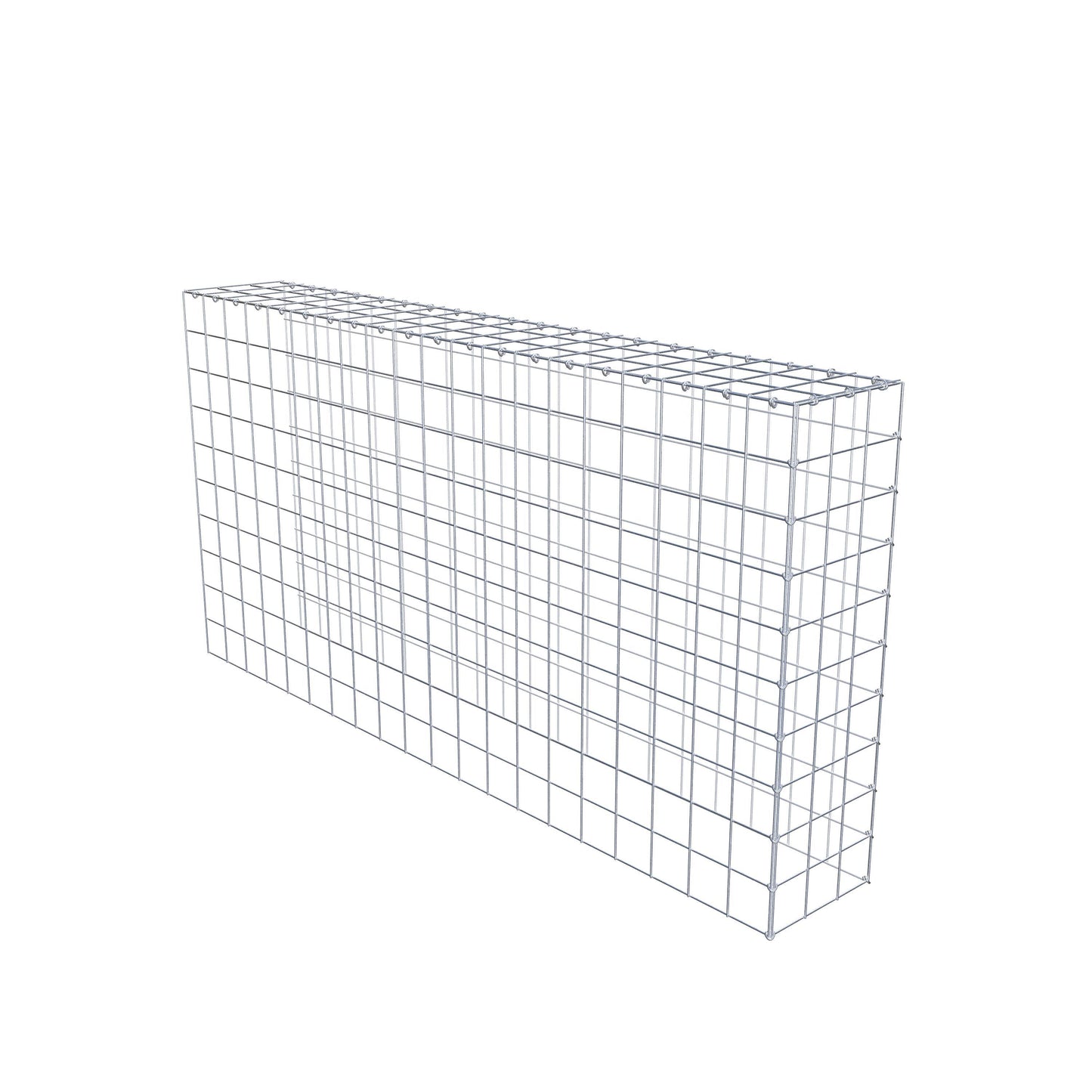Mounted gabion type 4 200 cm x 100 cm x 30 cm (L x H x D), mesh size 10 cm x 10 cm, C-ring