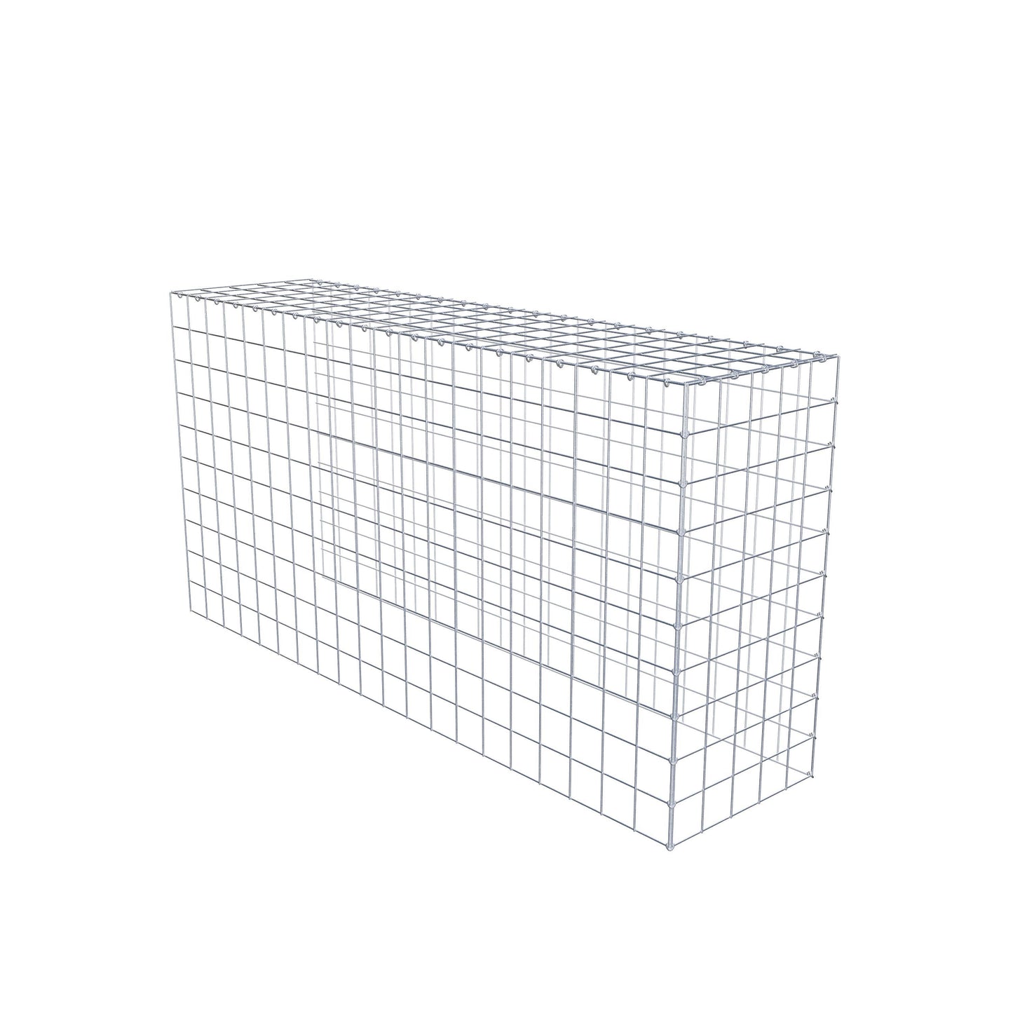 Extra gabion typ 4 200 cm x 100 cm x 50 cm (L x H x D), maskstorlek 10 cm x 10 cm, C-ring