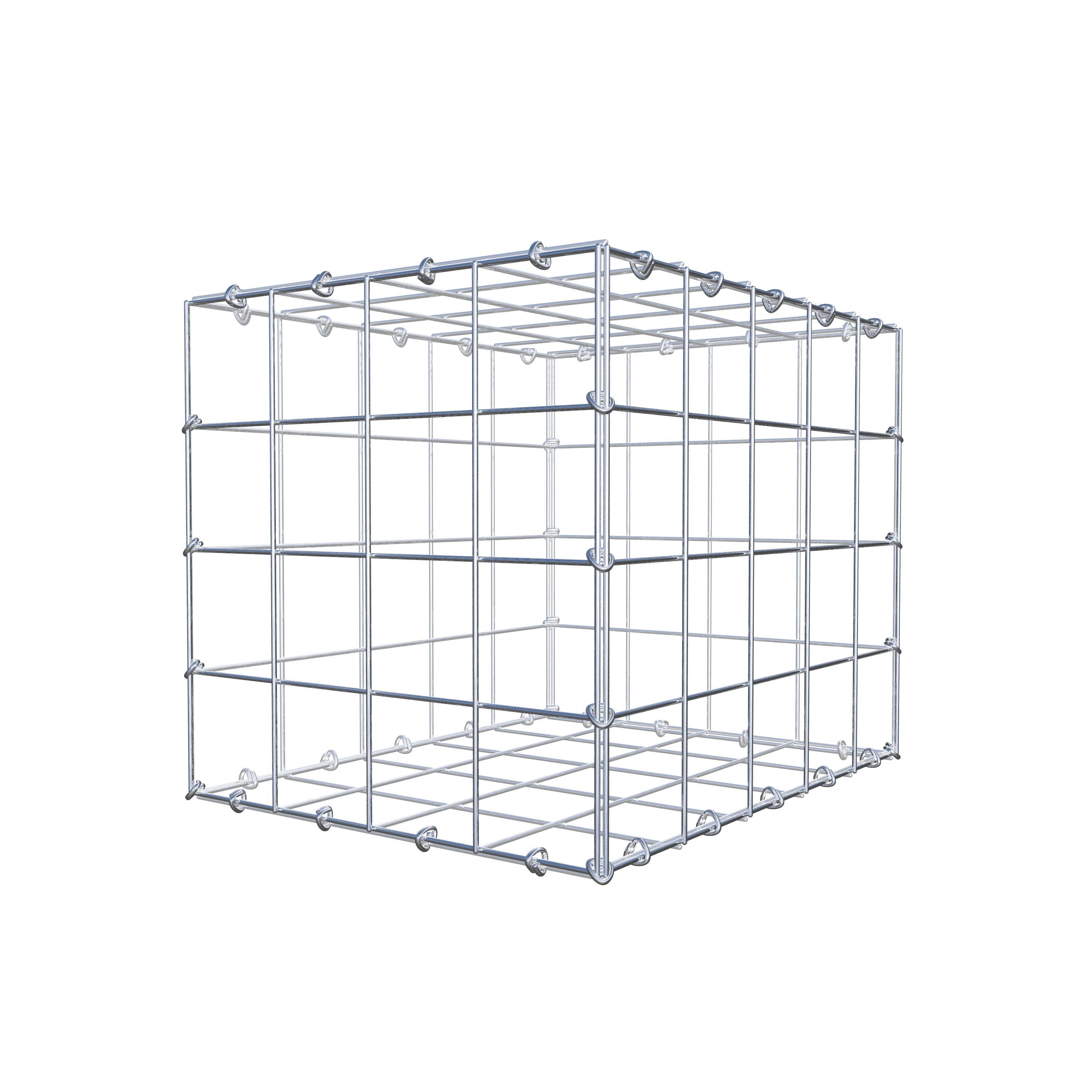 Gabion 50 cm x 40 cm x 40 cm (L x H x D), maskestørrelse 10 cm x 10 cm, C-ring