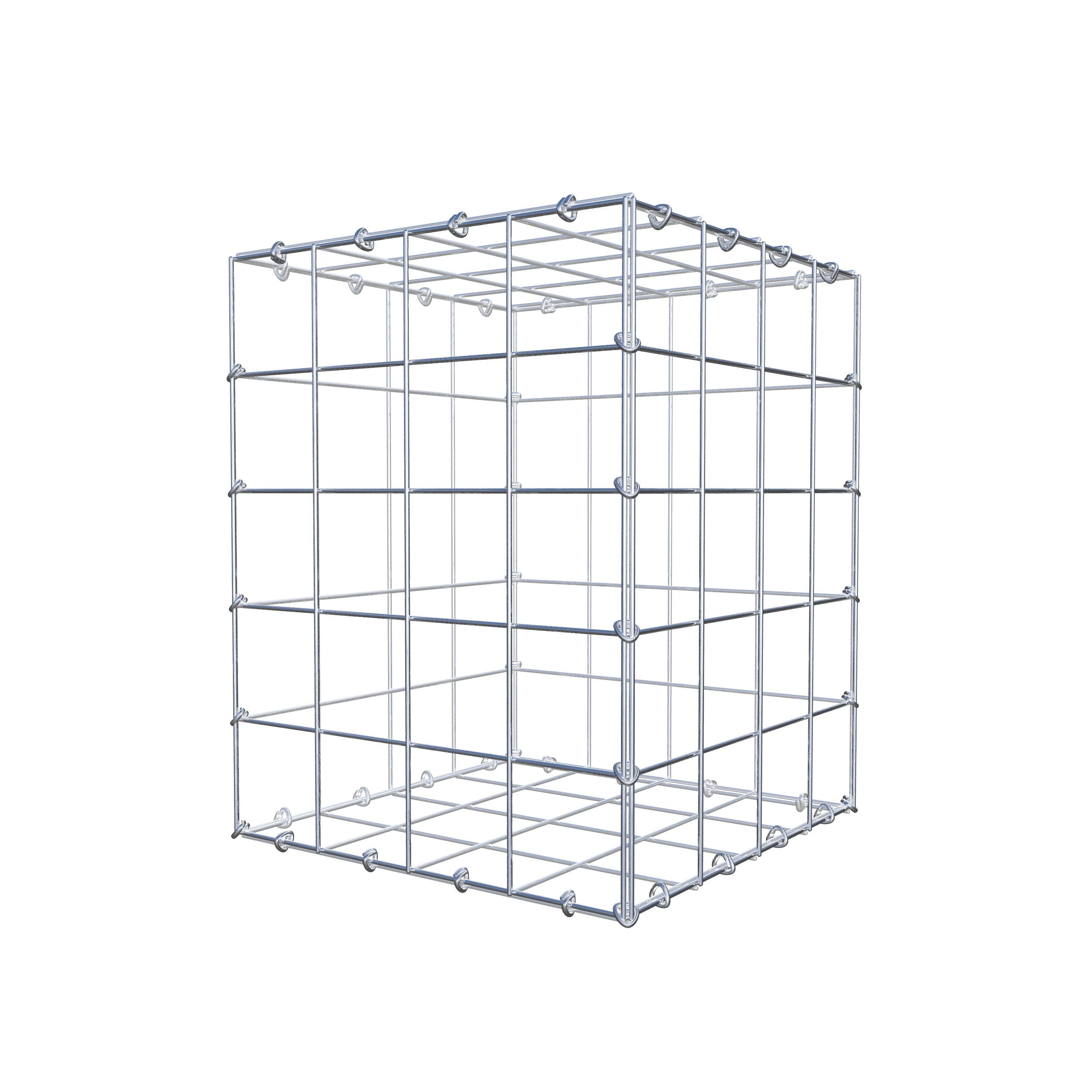 Gabion 50 cm x 40 cm x 40 cm (L x H x D), mesh size 10 cm x 10 cm, C-ring