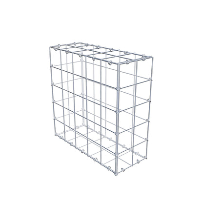 Gabion 50 cm x 50 cm x 20 cm (L x H x D), maskstorlek 10 cm x 10 cm, C-ring