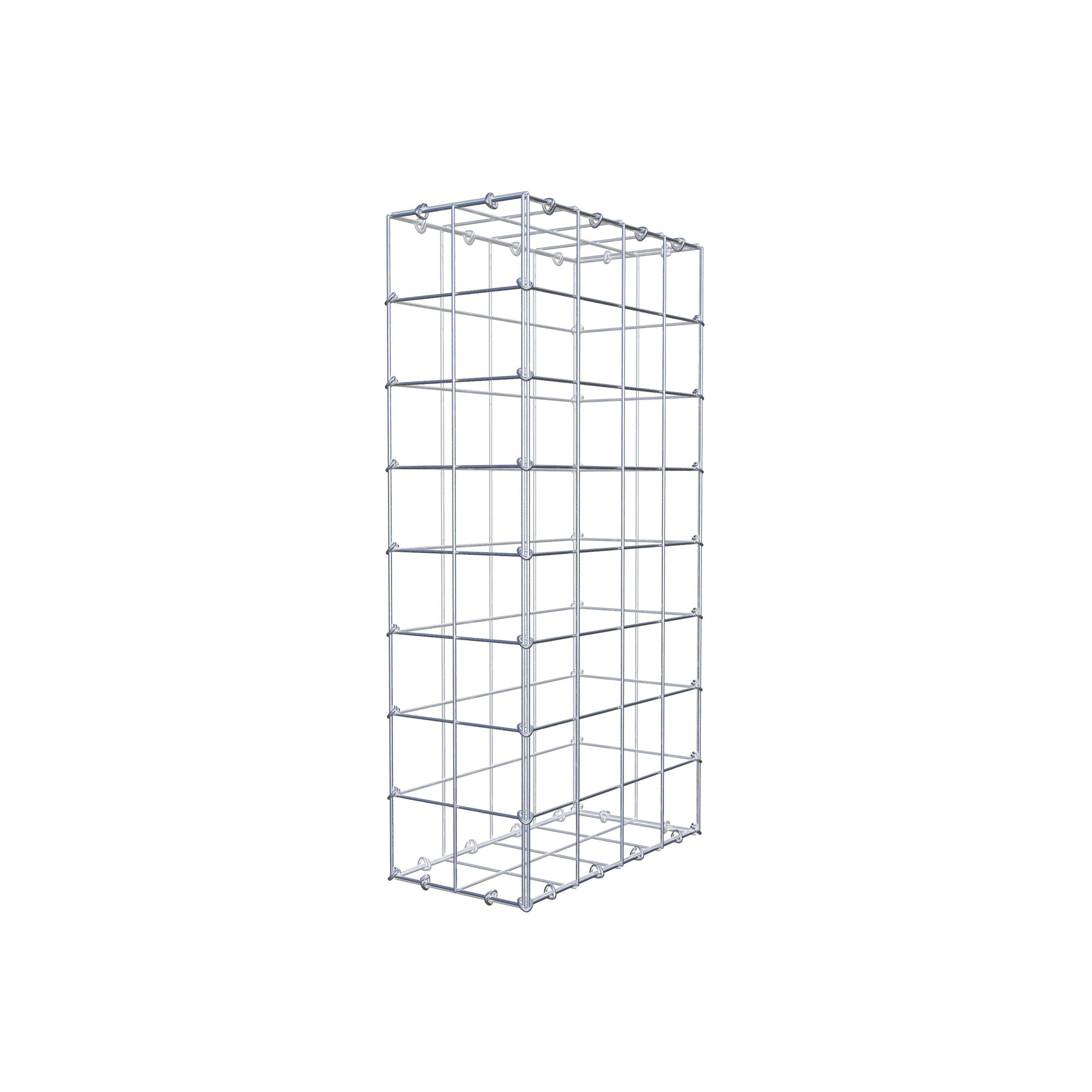 Gabion 80 cm x 40 cm x 20 cm (L x H x D), maskestørrelse 10 cm x 10 cm, C-ring