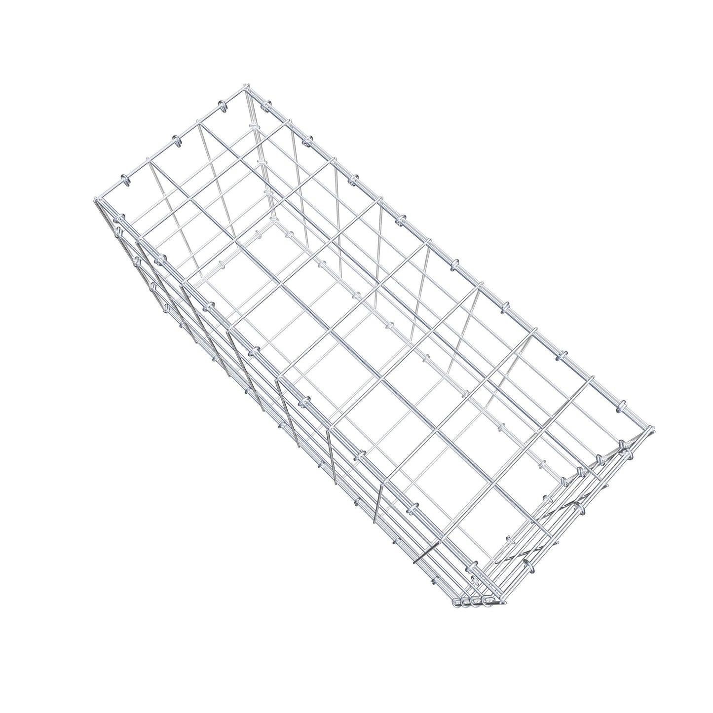 Gabion 80 cm x 40 cm x 30 cm (L x H x D), maskestørrelse 10 cm x 10 cm, C-ring