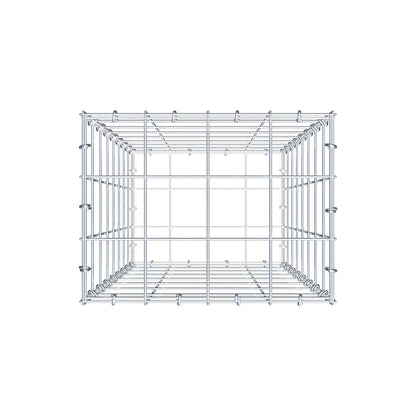 Gabion 80 cm x 40 cm x 30 cm (L x H x D), maskestørrelse 10 cm x 10 cm, C-ring