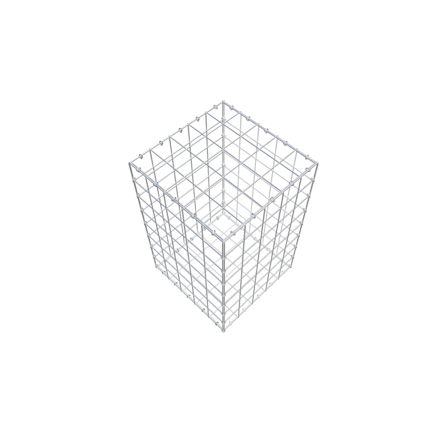 Gabion 80 cm x 50 cm x 50 cm (L x H x D), mesh size 10 cm x 10 cm, C-ring