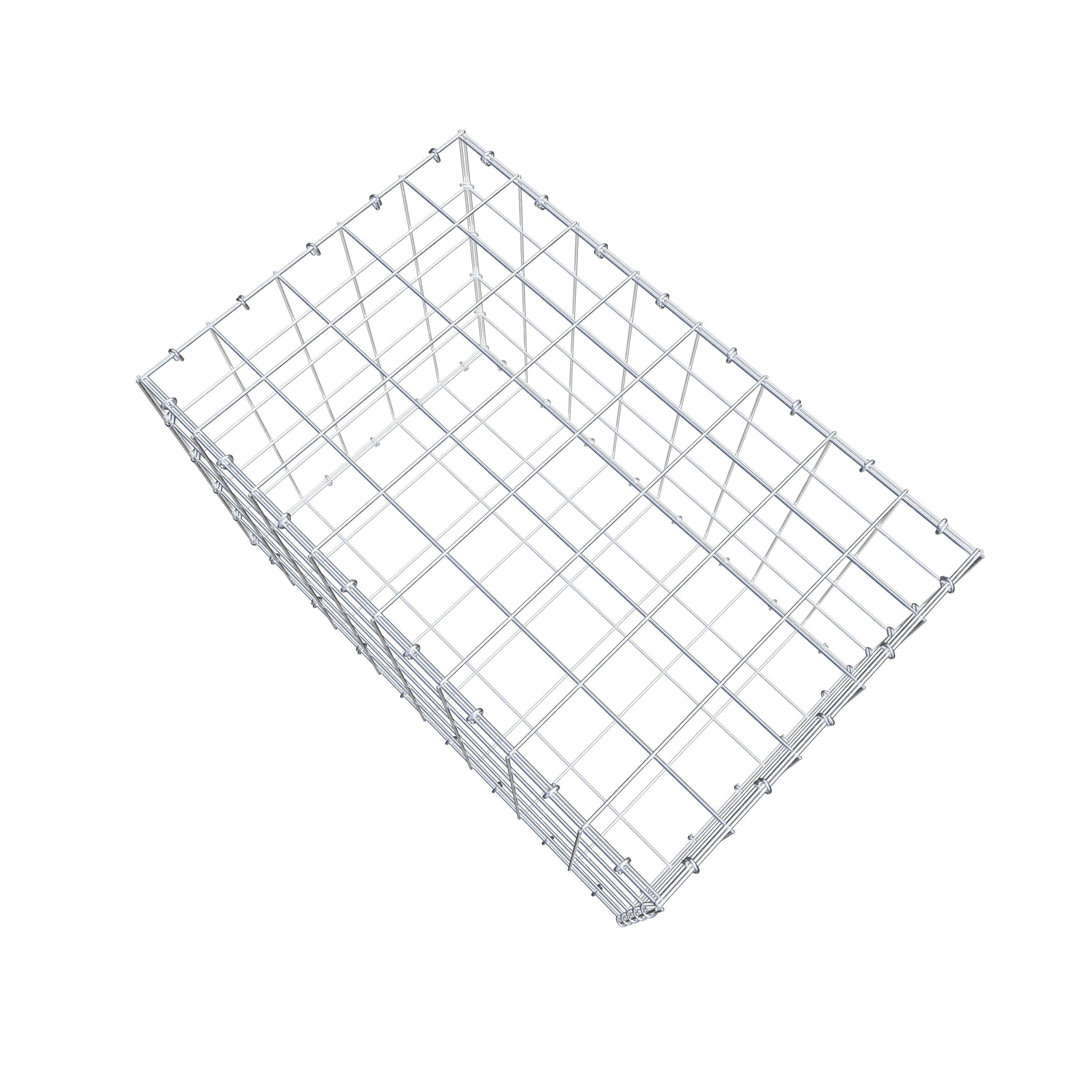 Gabion 80 cm x 50 cm x 50 cm (L x H x D), maskestørrelse 10 cm x 10 cm, C-ring