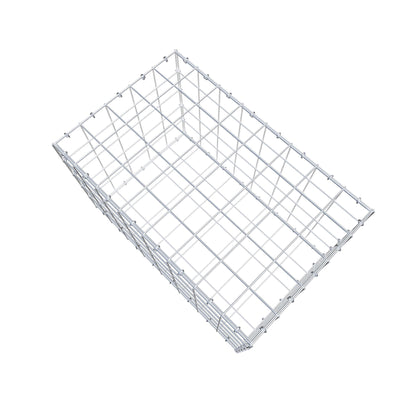 Gabion 80 cm x 50 cm x 50 cm (L x H x D), mesh size 10 cm x 10 cm, C-ring