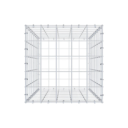 Gabion 80 cm x 50 cm x 50 cm (L x H x D), mesh size 10 cm x 10 cm, C-ring