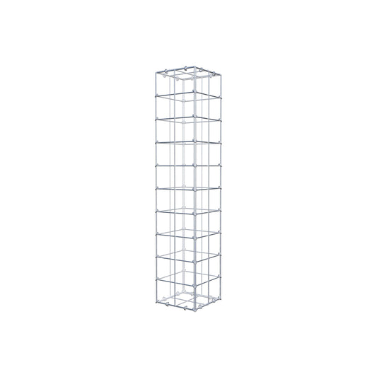 Gabion 100 cm x 20 cm x 20 cm (L x H x P), maille 10 cm x 10 cm, anneau en C