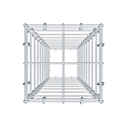 Gabion 100 cm x 20 cm x 20 cm (L x H x D), maskestørrelse 10 cm x 10 cm, C-ring