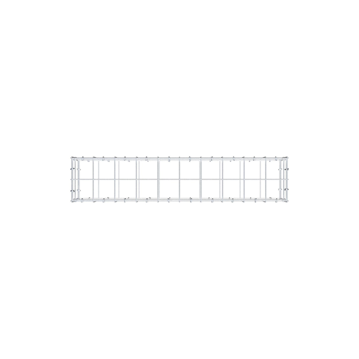 Gabion 100 cm x 20 cm x 20 cm (L x H x D), maskestørrelse 10 cm x 10 cm, C-ring