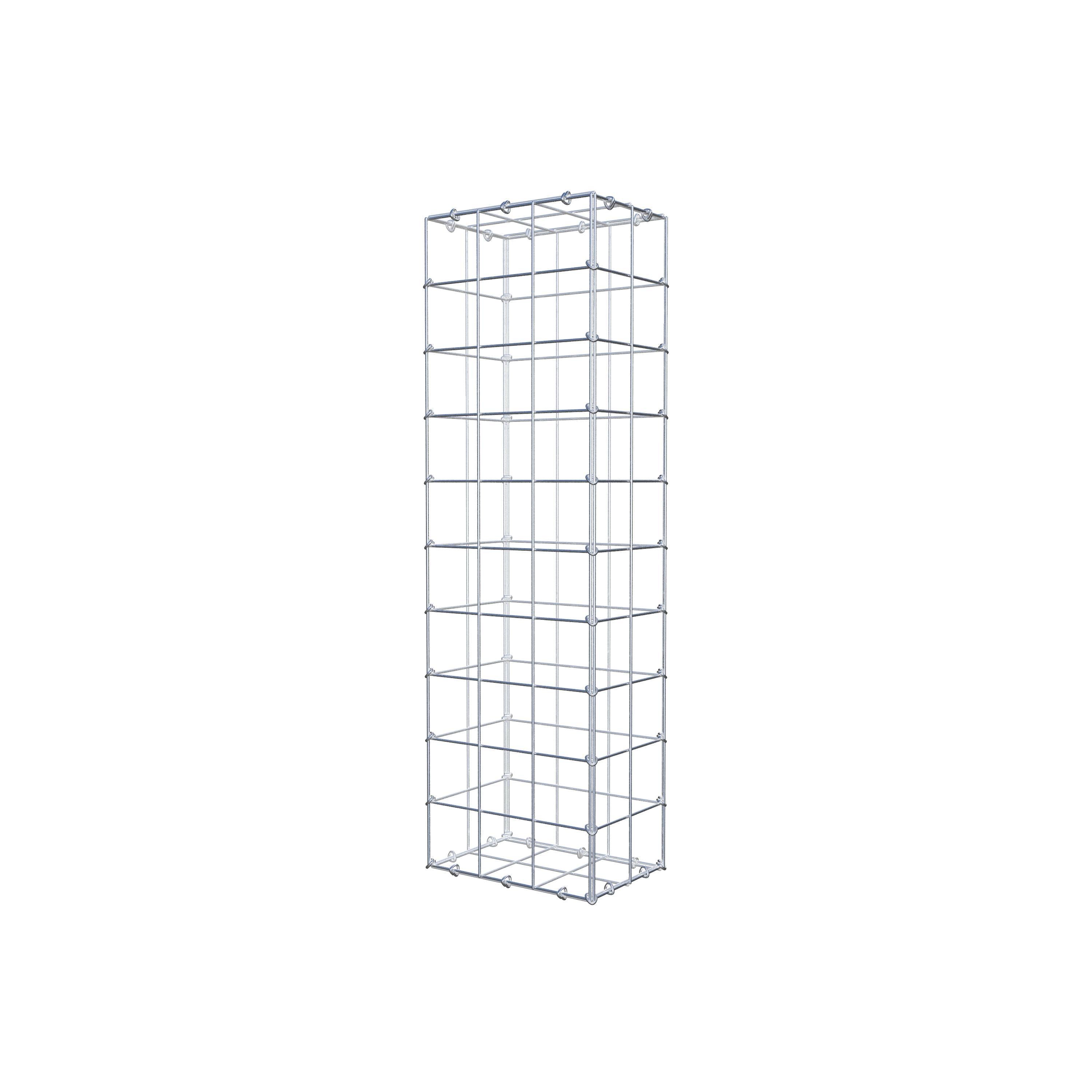 Gabion 100 cm x 20 cm x 30 cm (L x H x D), maskestørrelse 10 cm x 10 cm, C-ring