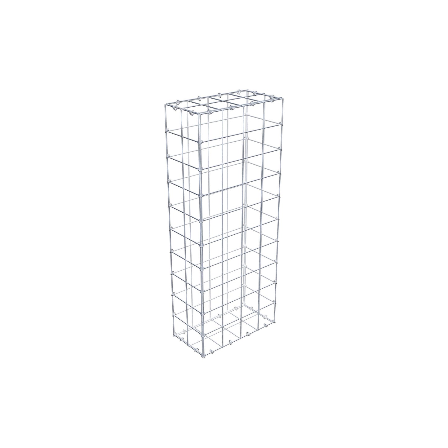 Gabion 100 cm x 20 cm x 40 cm (L x H x D), maskestørrelse 10 cm x 10 cm, C-ring