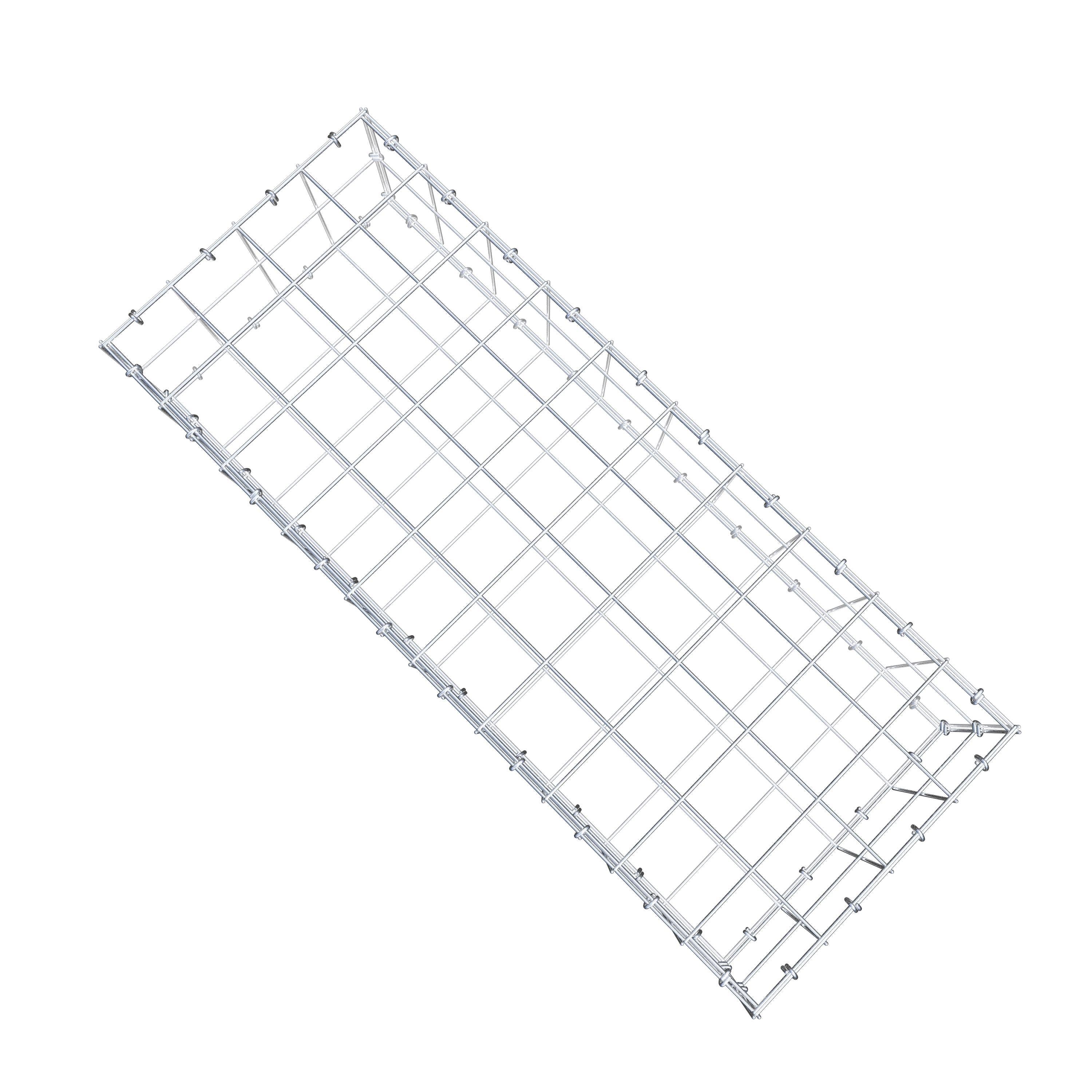 Gabion 100 cm x 20 cm x 40 cm (L x H x D), maskestørrelse 10 cm x 10 cm, C-ring