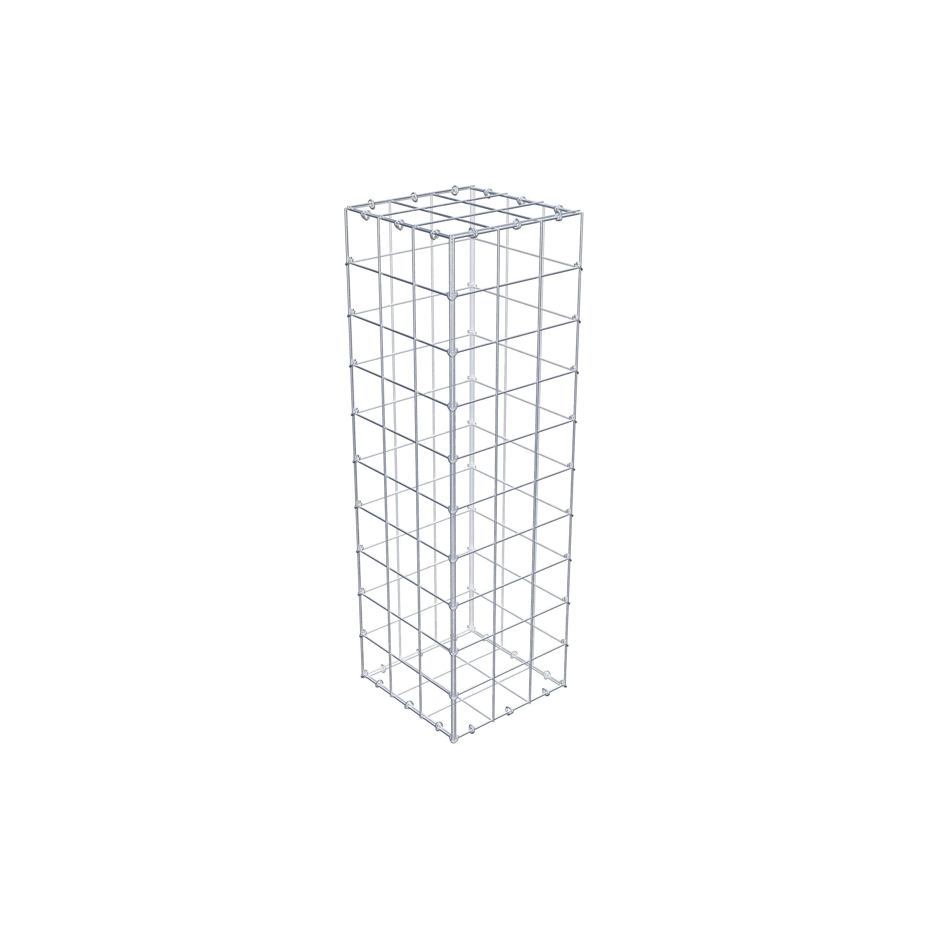 Gabion 100 cm x 30 cm x 30 cm (L x H x D), mesh size 10 cm x 10 cm, C-ring