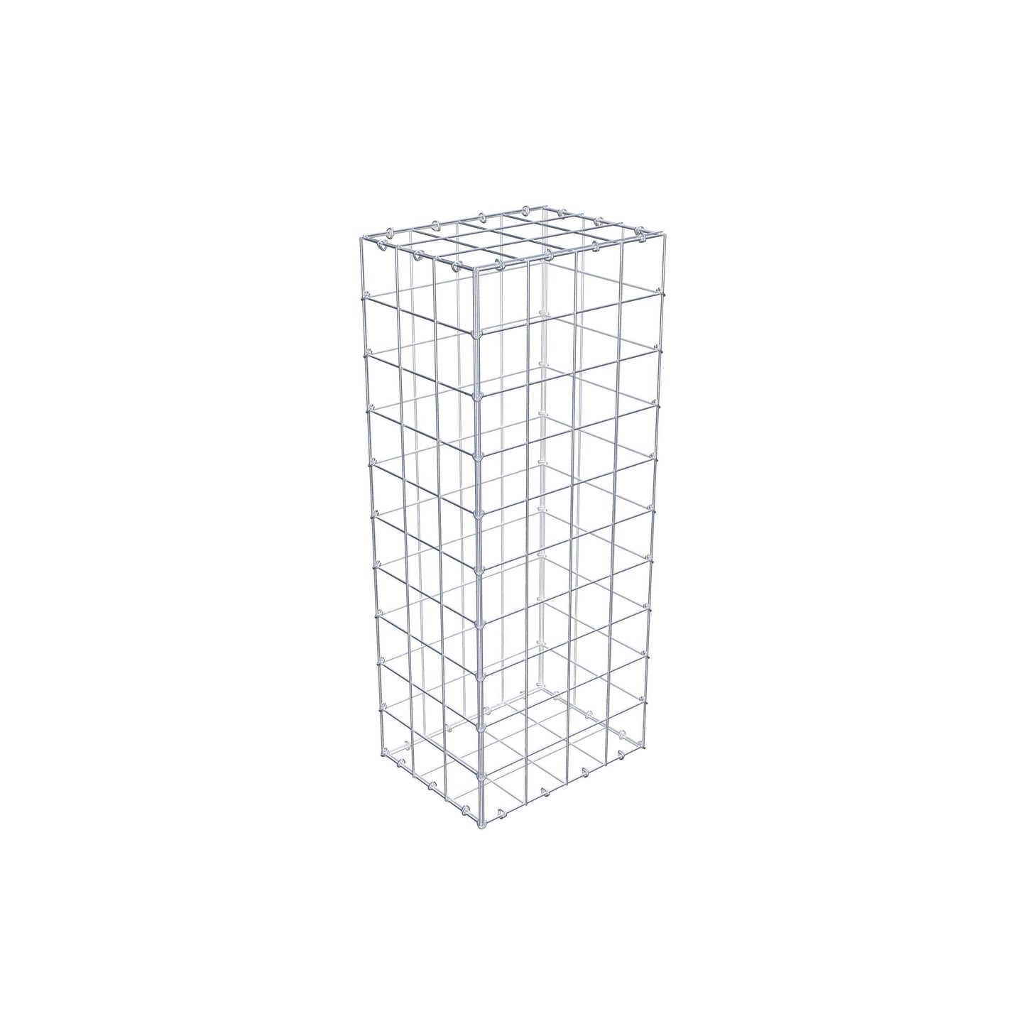 Gabion 100 cm x 30 cm x 40 cm (L x H x P), mailles 10 cm x 10 cm, anneau en C