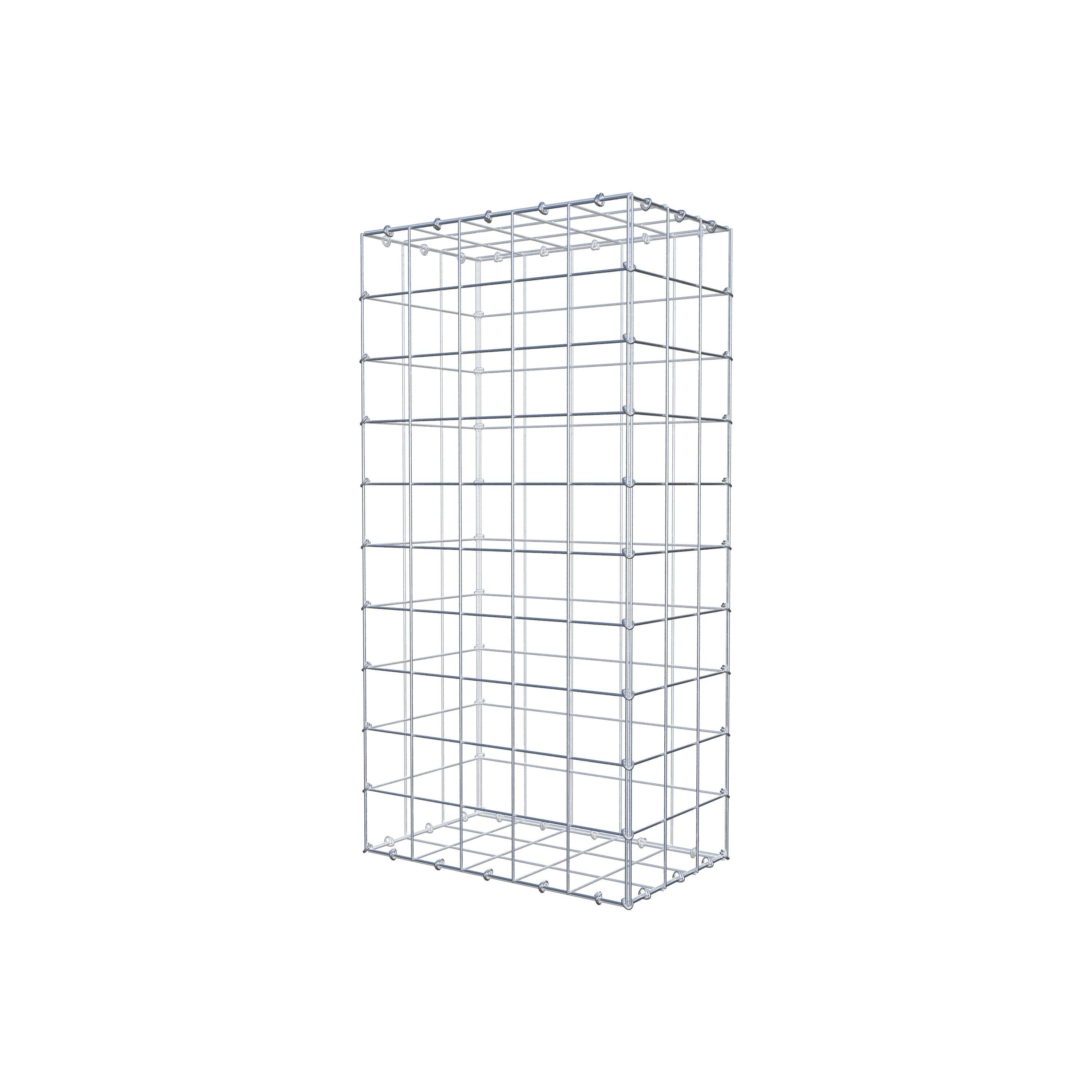 Gabion 100 cm x 30 cm x 50 cm (L x H x D), mesh size 10 cm x 10 cm, C-ring