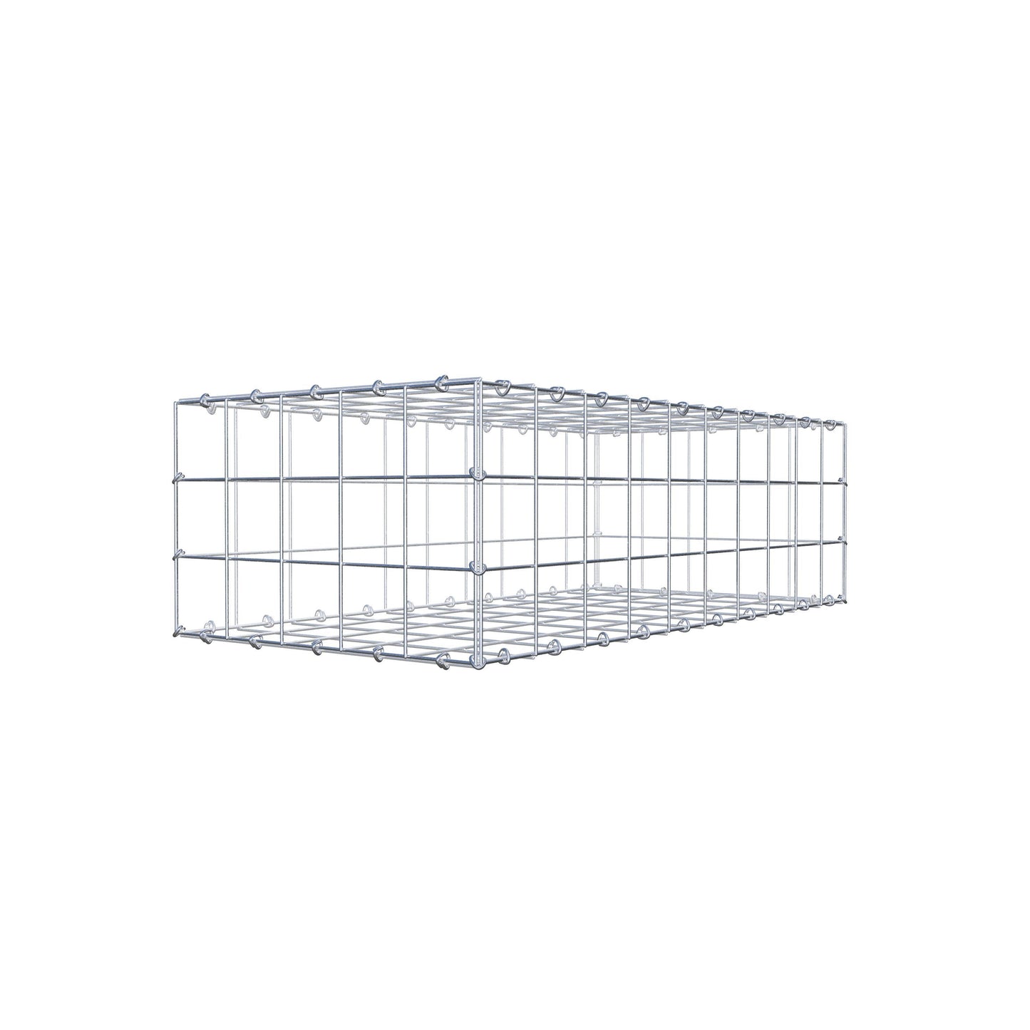 Gabion 100 cm x 30 cm x 50 cm (L x H x D), maskestørrelse 10 cm x 10 cm, C-ring