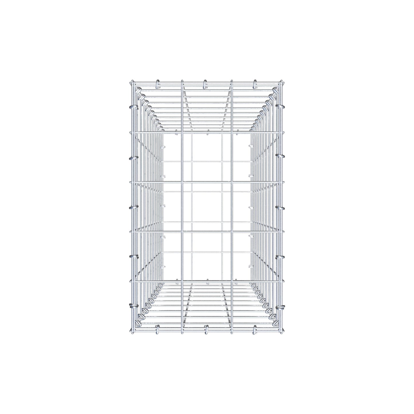 Gabion 100 cm x 30 cm x 50 cm (L x H x D), maskestørrelse 10 cm x 10 cm, C-ring