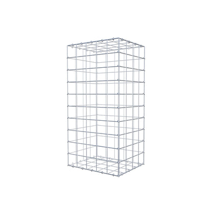 Gabion 100 cm x 40 cm x 50 cm (L x H x D), maskstorlek 10 cm x 10 cm, C-ring