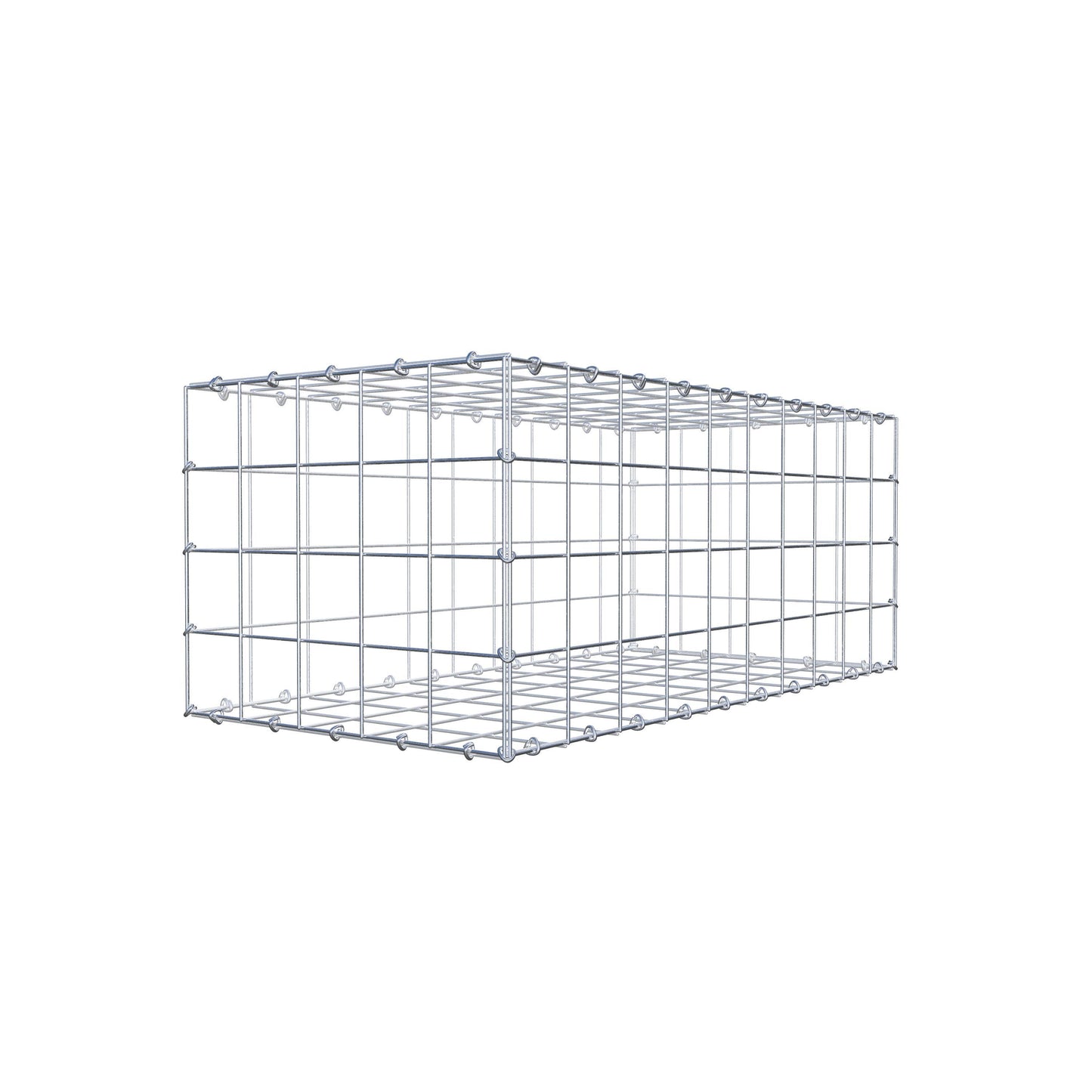 Gabion 100 cm x 40 cm x 50 cm (L x H x D), maskstorlek 10 cm x 10 cm, C-ring