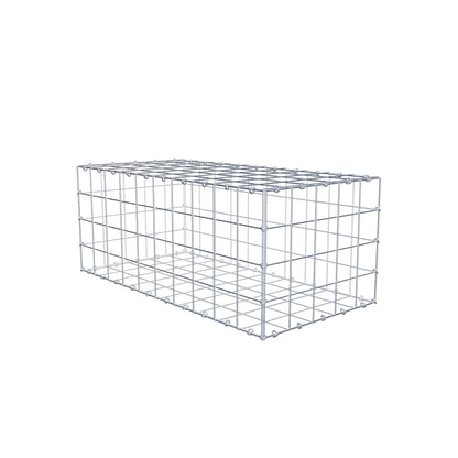 Gabion 100 cm x 40 cm x 50 cm (L x H x D), maskstorlek 10 cm x 10 cm, C-ring