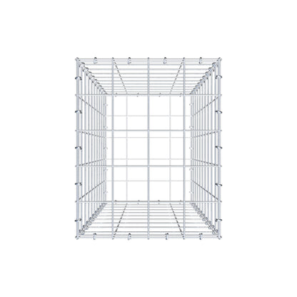 Gabion 100 cm x 40 cm x 50 cm (L x H x D), maskstorlek 10 cm x 10 cm, C-ring