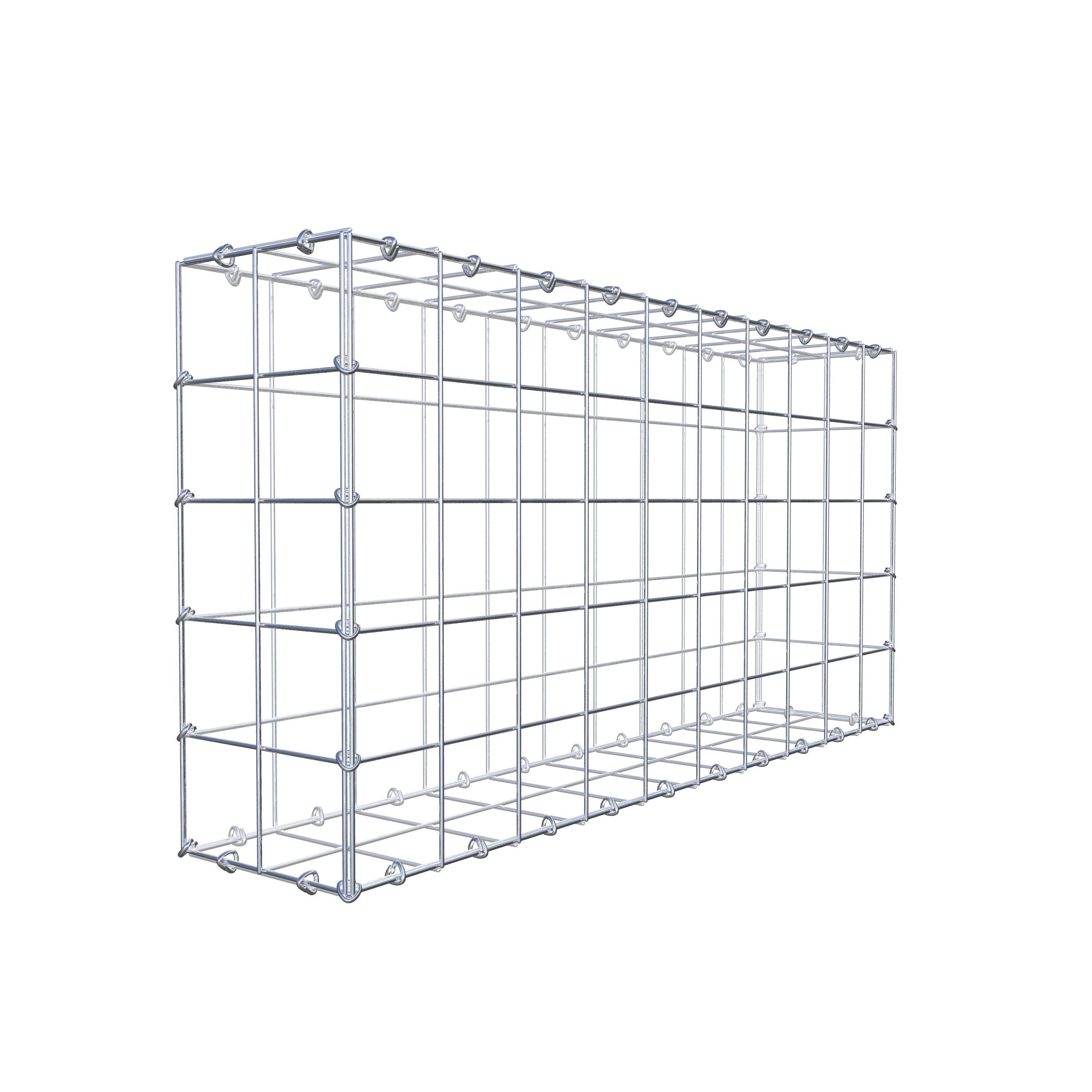 Gabion 100 cm x 50 cm x 20 cm (L x H x D), mesh size 10 cm x 10 cm, C-ring