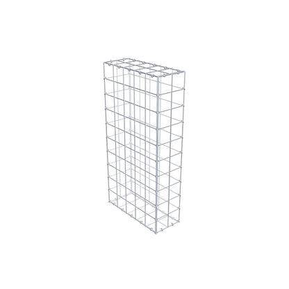 Gabion 100 cm x 50 cm x 20 cm (L x H x D), mesh size 10 cm x 10 cm, C-ring