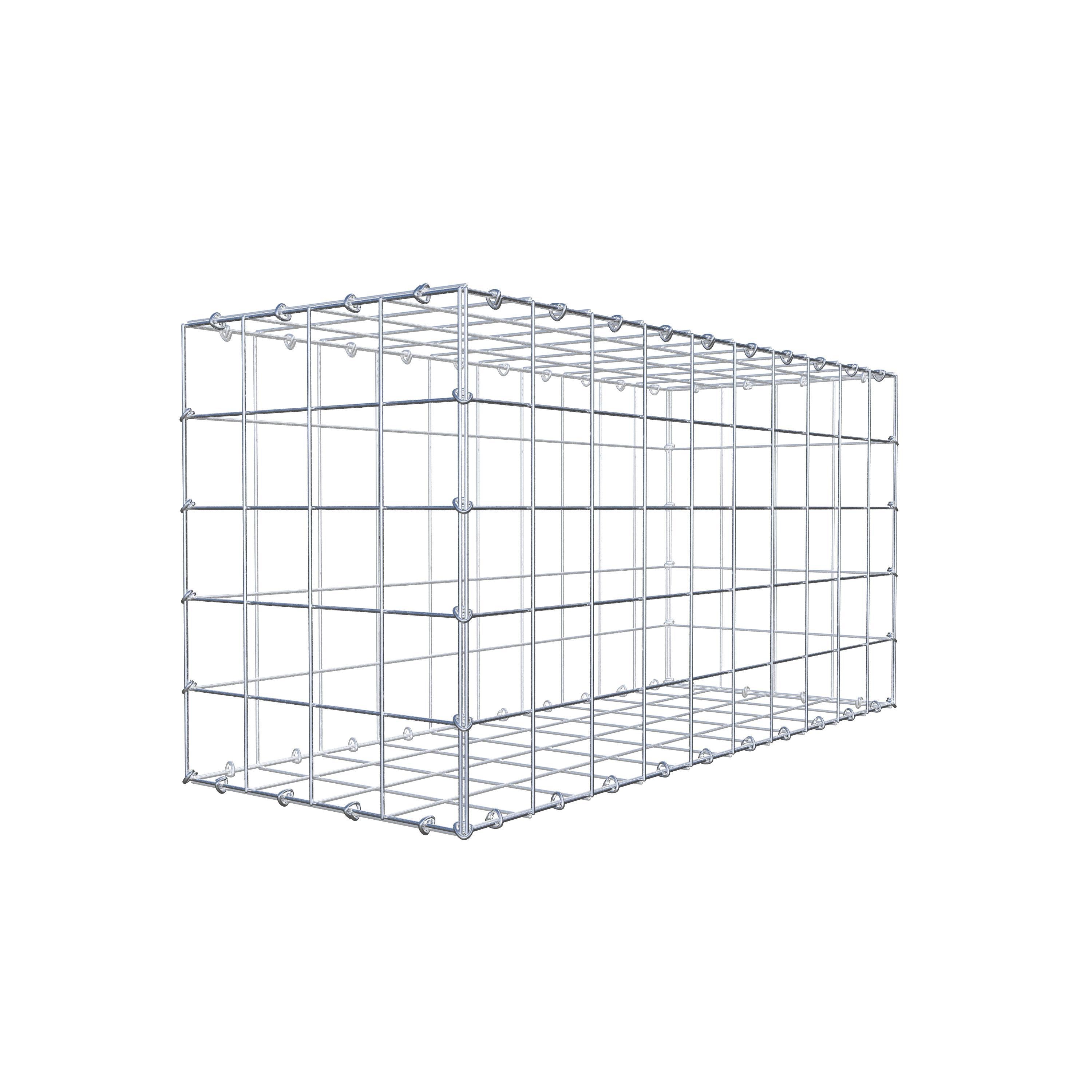 Gabion 100 cm x 50 cm x 40 cm (L x H x D), mesh size 10 cm x 10 cm, C-ring