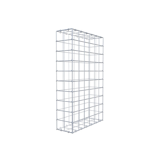 Gabion 100 cm x 60 cm x 20 cm (L x H x P), mailles 10 cm x 10 cm, anneau en C