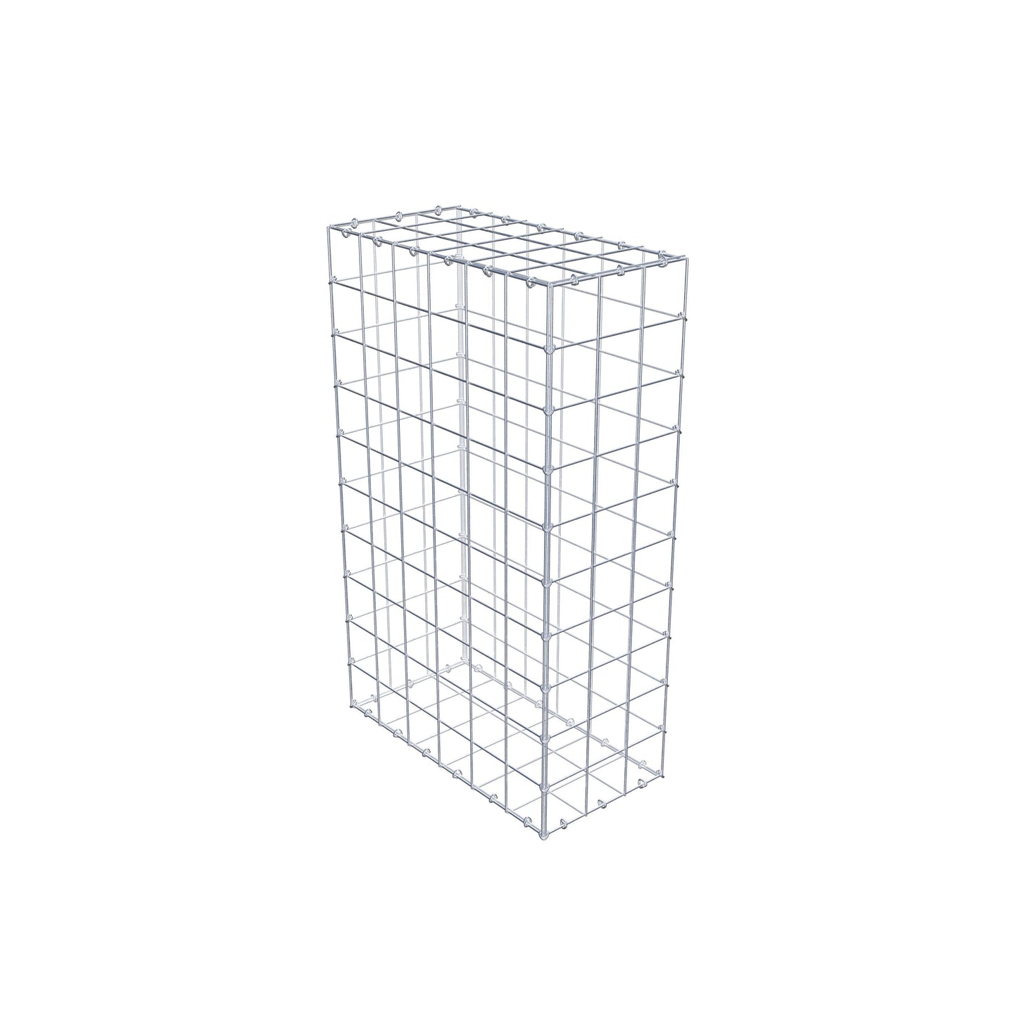 Gabion 100 cm x 60 cm x 30 cm (L x H x D), mesh size 10 cm x 10 cm, C-ring