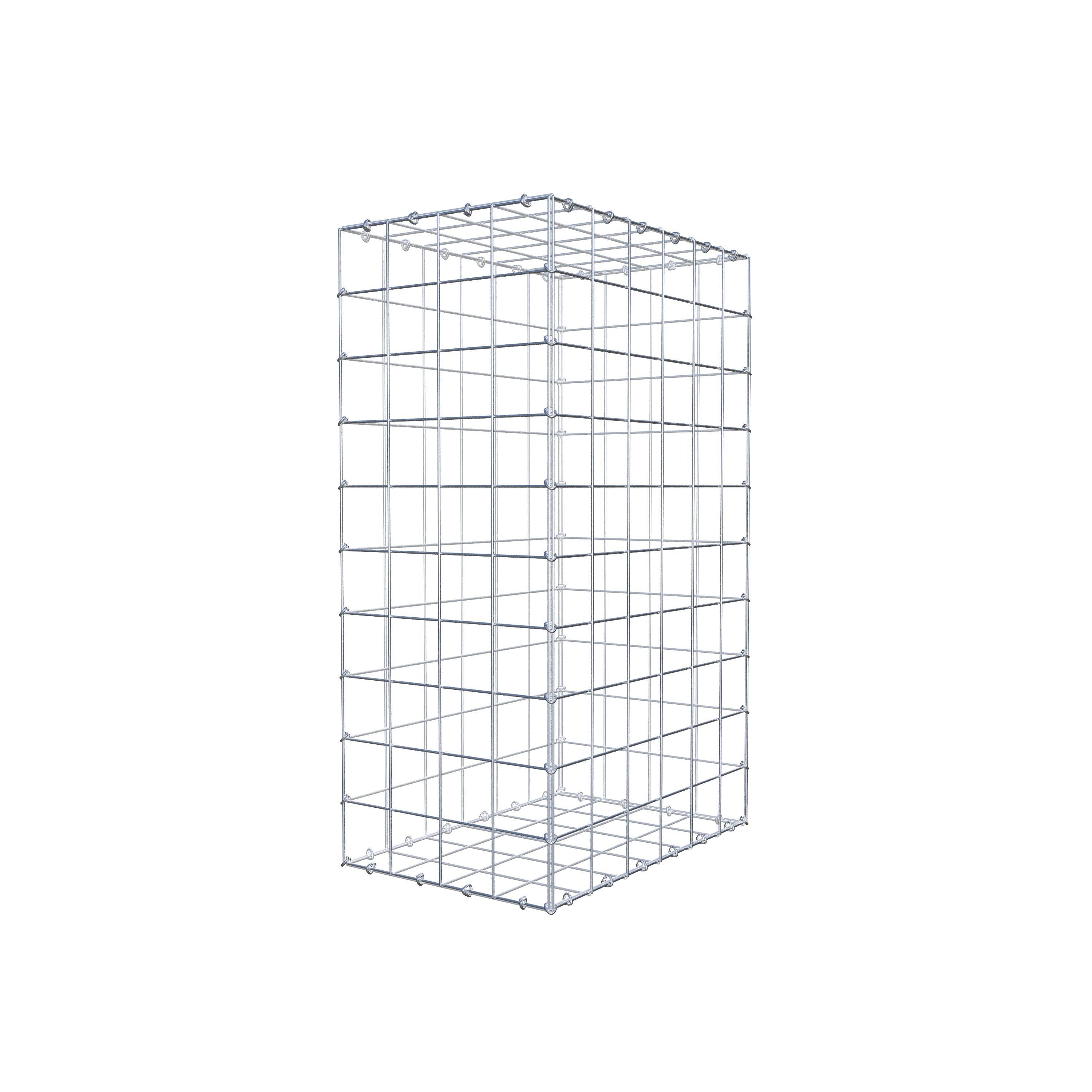 Gabion 100 cm x 60 cm x 40 cm (L x H x D), maskestørrelse 10 cm x 10 cm, C-ring