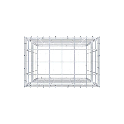 Gabion 100 cm x 60 cm x 40 cm (L x H x D), maskestørrelse 10 cm x 10 cm, C-ring