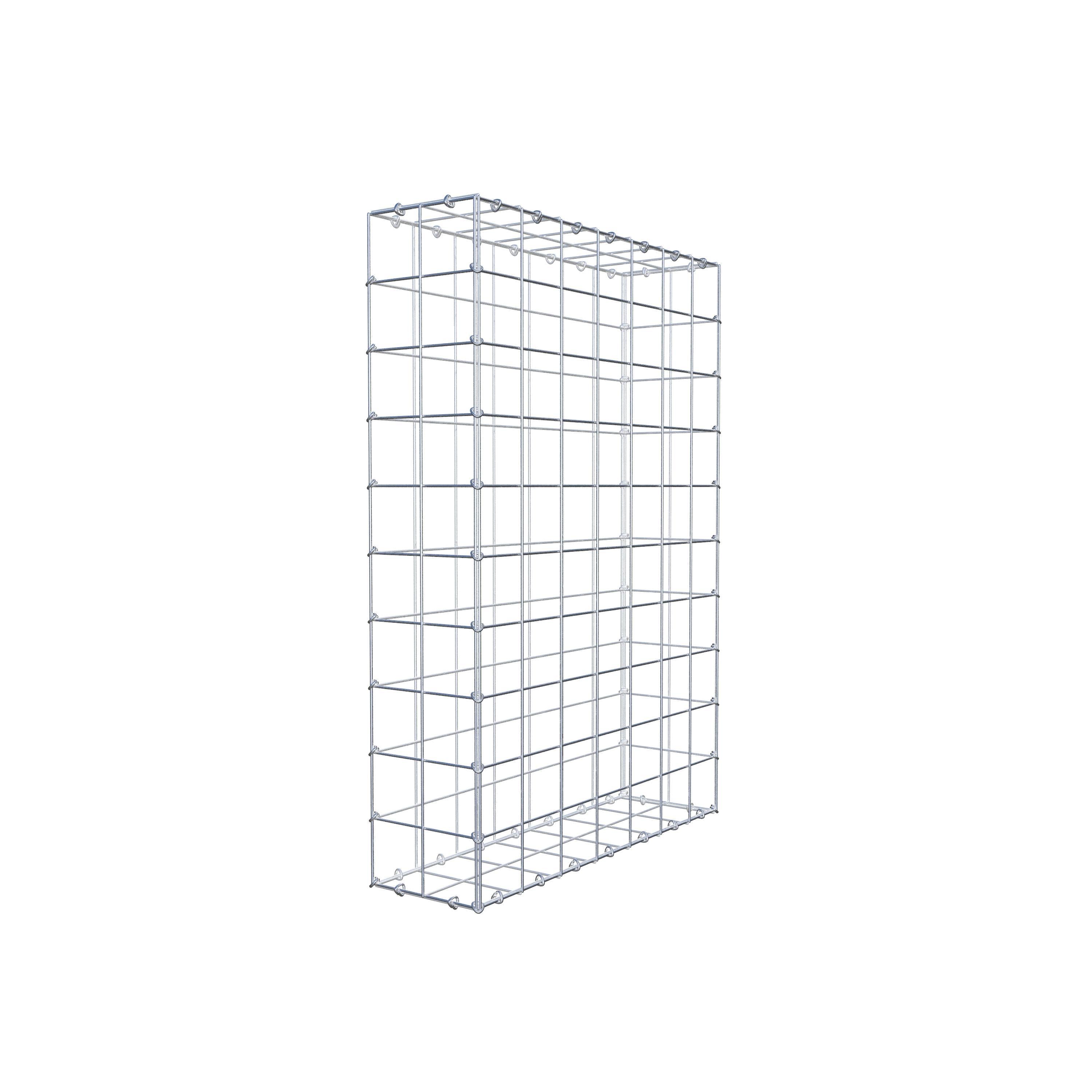 Gabion 100 cm x 70 cm x 20 cm (L x H x D), mesh size 10 cm x 10 cm, C-ring