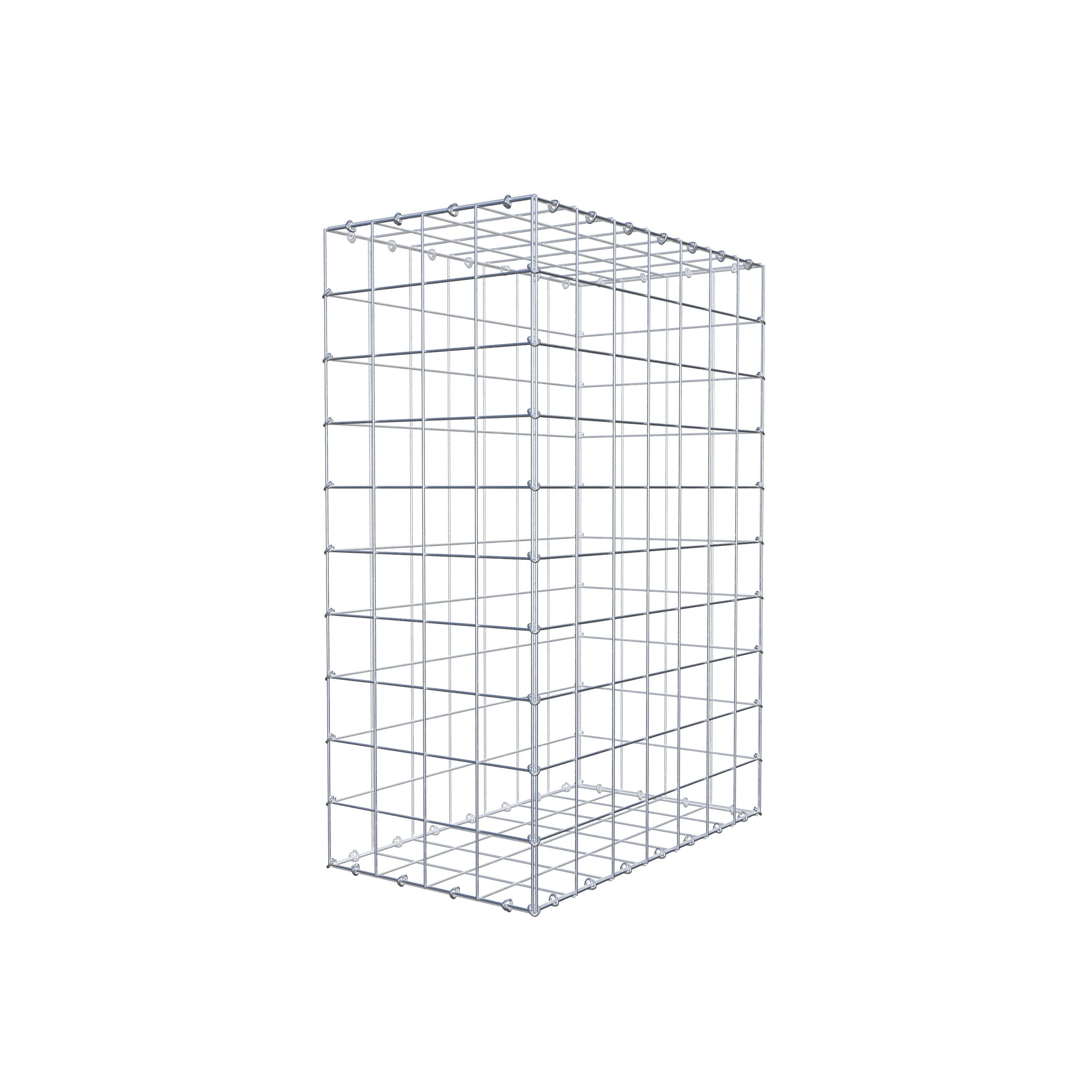 Gabion 100 cm x 70 cm x 40 cm (L x H x D), maskestørrelse 10 cm x 10 cm, C-ring