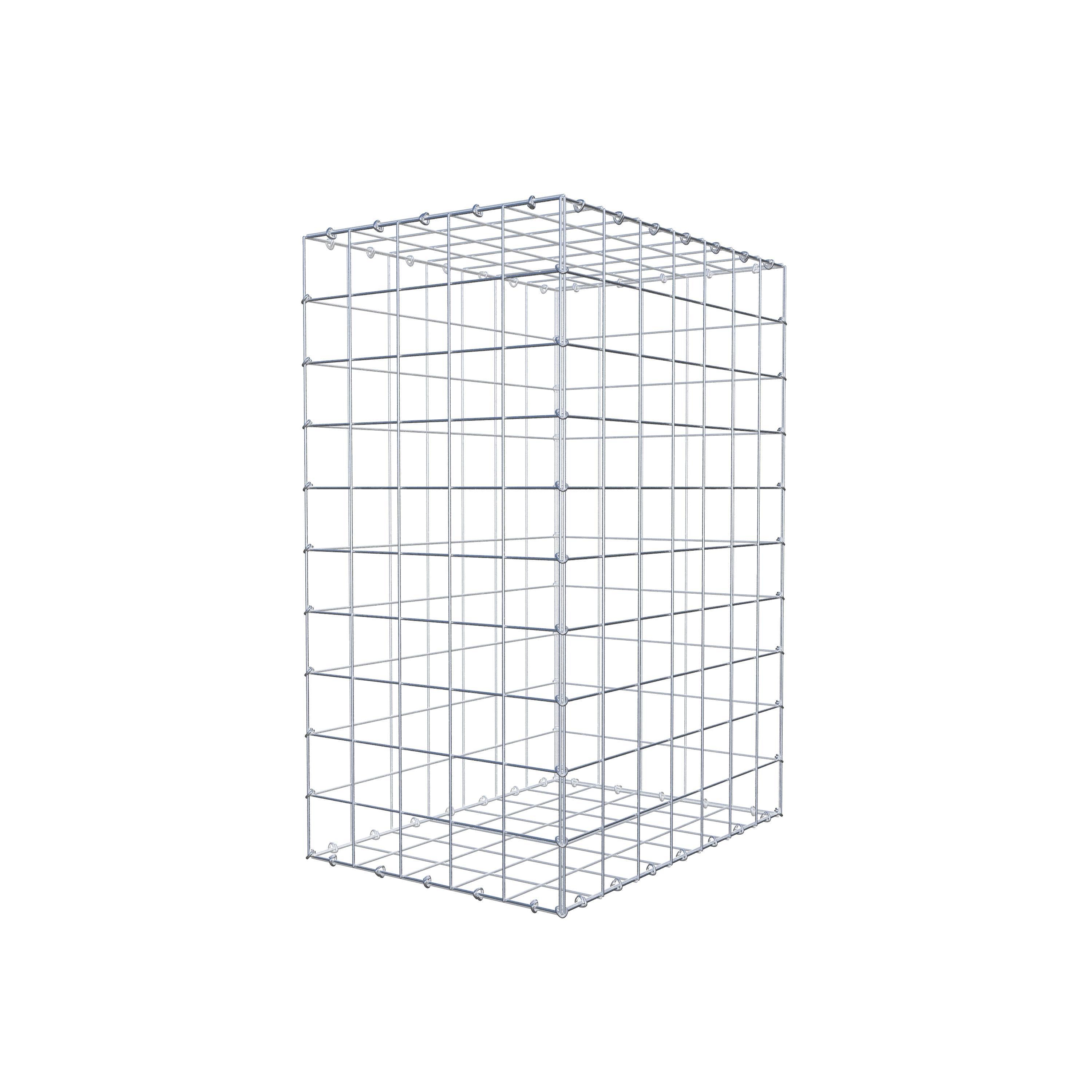 Gabion 100 cm x 70 cm x 50 cm (L x H x D), maskestørrelse 10 cm x 10 cm, C-ring