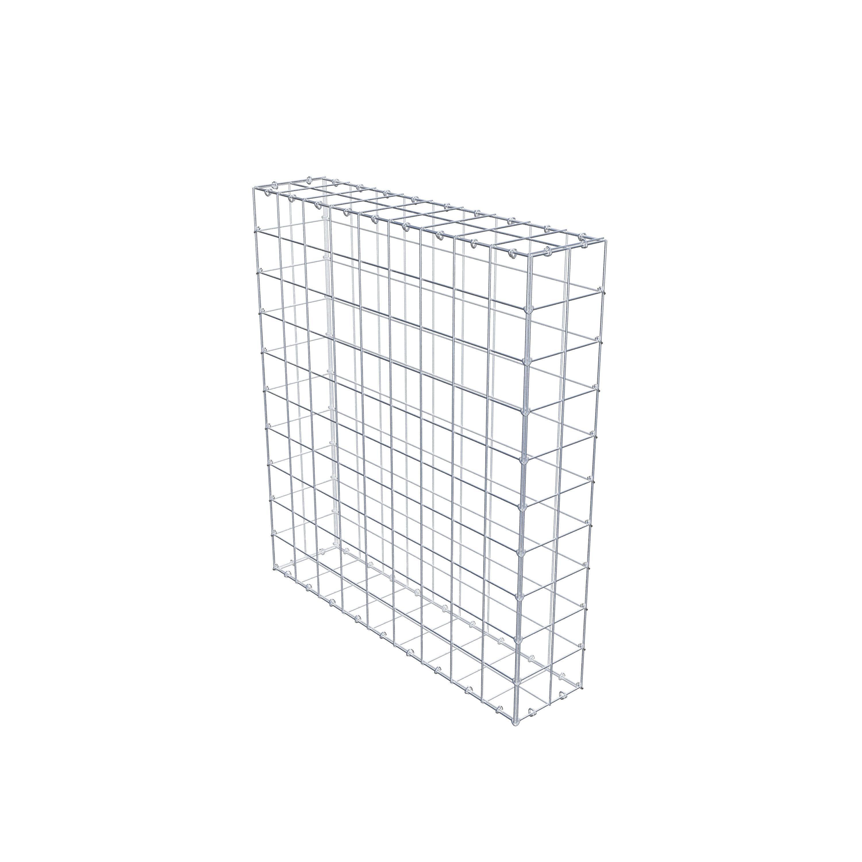 Gabion 100 cm x 90 cm x 20 cm (L x H x D), maskestørrelse 10 cm x 10 cm, C-ring