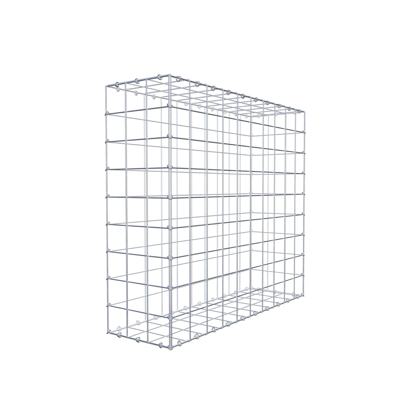 Gabion 100 cm x 90 cm x 30 cm (L x H x D), maskestørrelse 10 cm x 10 cm, C-ring