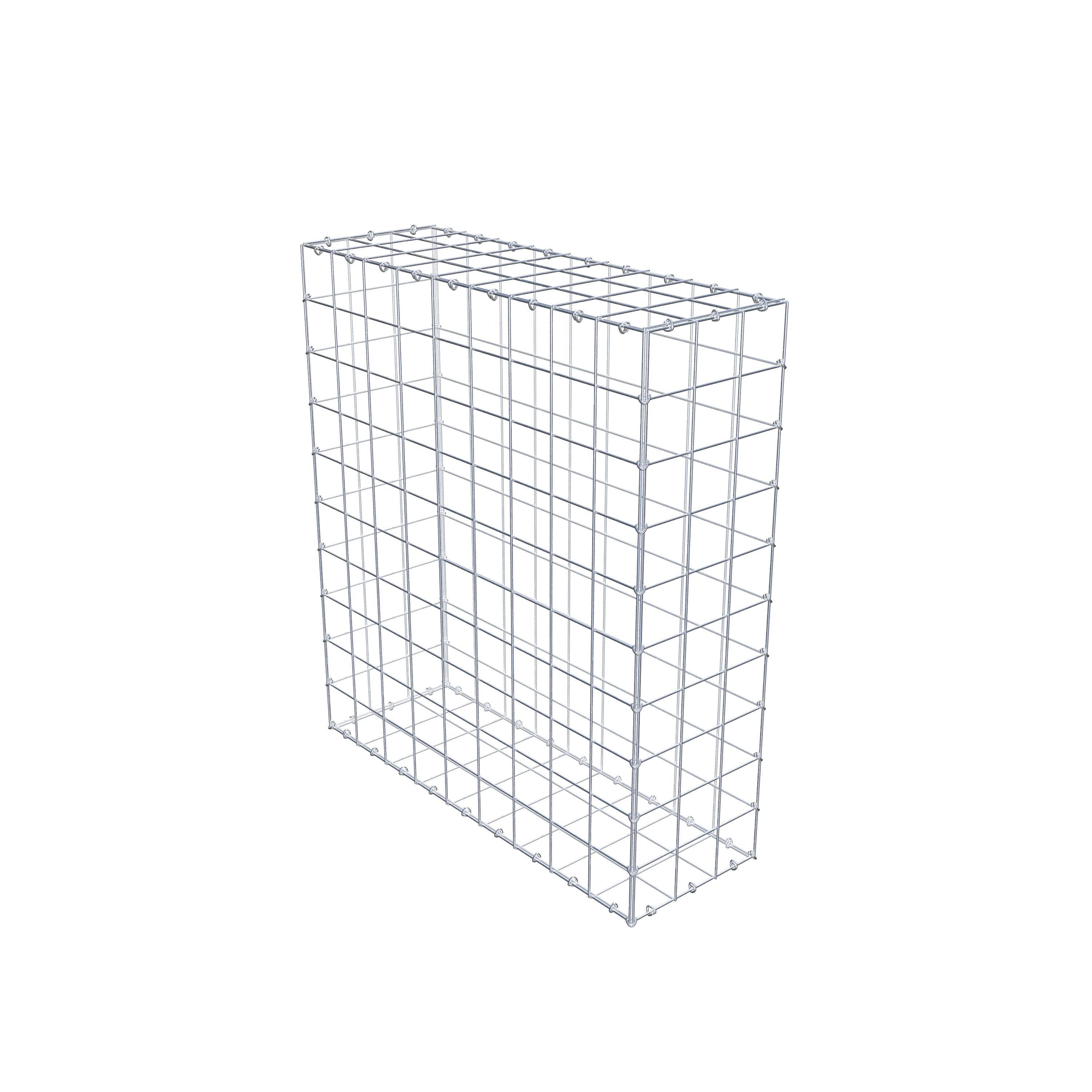 Gabion 100 cm x 90 cm x 30 cm (L x H x D), maskestørrelse 10 cm x 10 cm, C-ring