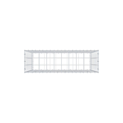 Gabion 100 cm x 90 cm x 30 cm (L x H x D), maskestørrelse 10 cm x 10 cm, C-ring