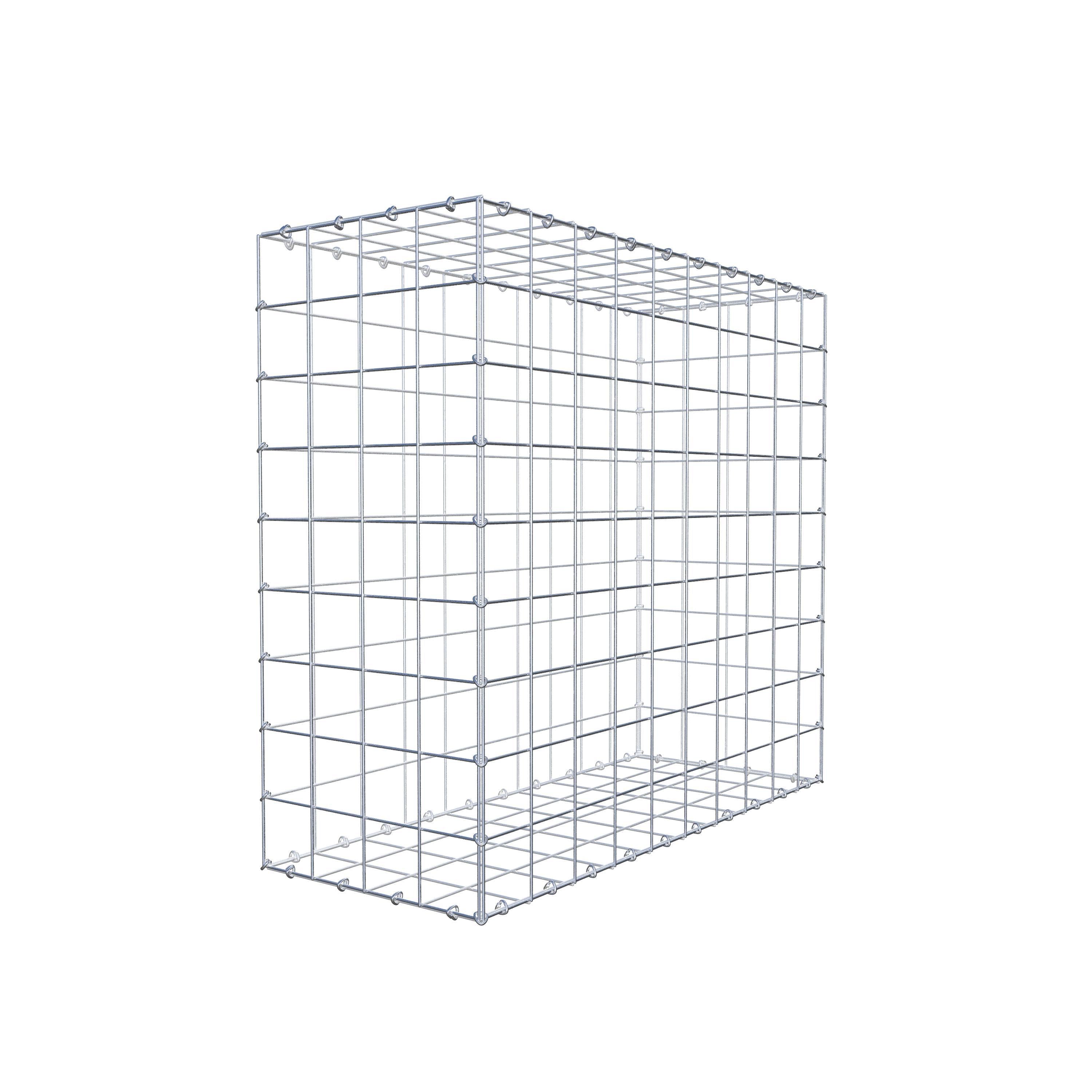 Gabion 100 cm x 90 cm x 40 cm (L x H x D), maskestørrelse 10 cm x 10 cm, C-ring