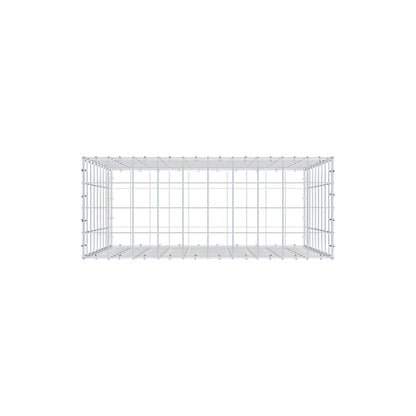 Gabione 100 cm x 90 cm x 40 cm (L x H x T), Maschenweite 10 cm x 10 cm, C-Ring